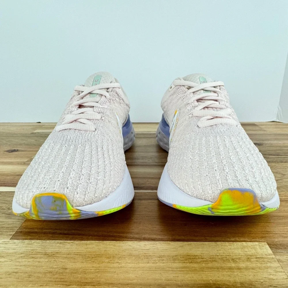 Nike React‎ Infinity Run Flyknit 3 Women's Running Shoes Pink Multi Size 6.5